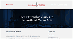 Desktop Screenshot of missioncitizen.org