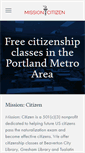 Mobile Screenshot of missioncitizen.org