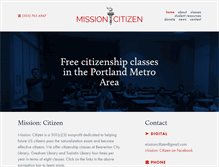 Tablet Screenshot of missioncitizen.org